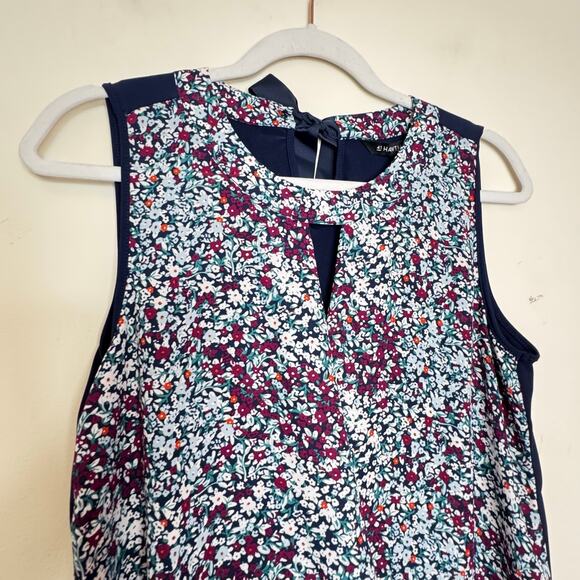 41 Hawthorn Clearwater Mixed Material Sleeveless Blouse Multicolor NWT Small - Picture 3 of 7